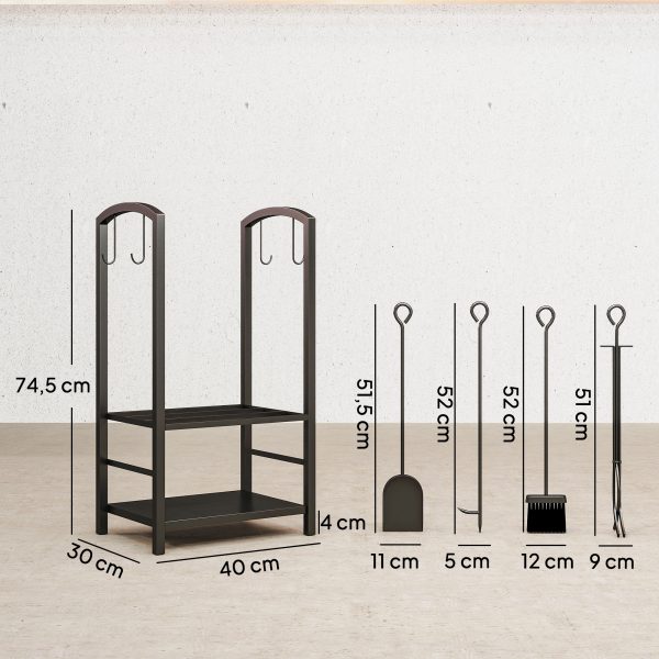 Estante para Leña de Chimenea