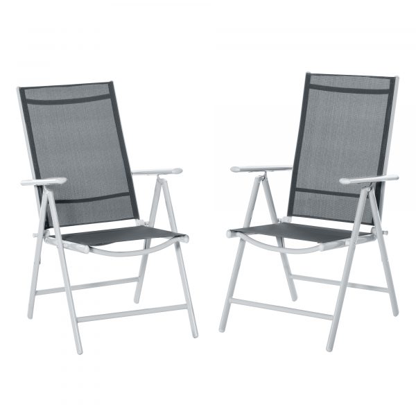 Set de 2 Sillas Plegables de Jardín