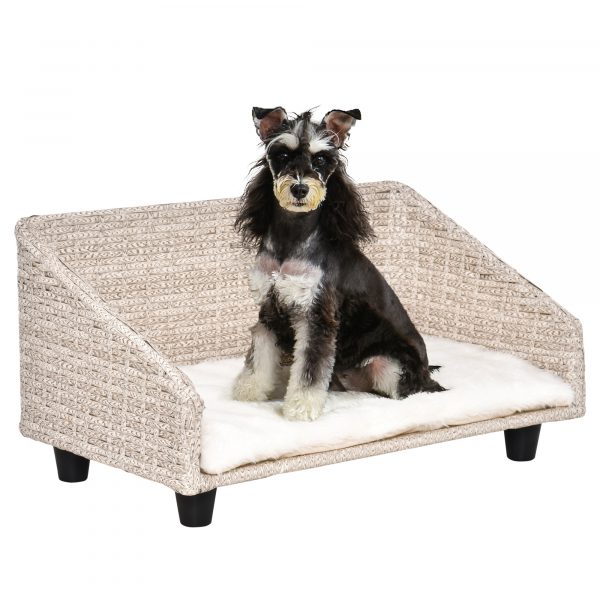 Sofá Cama de Mimbre para Mascotas